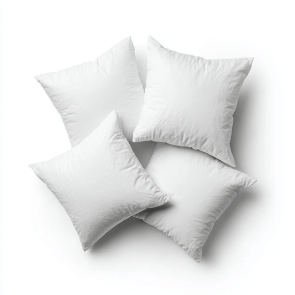 Duck Feather Cushion Inner Pads, Pack of 2 – 100% Cotton Cover – Hotel Quality Pillow Inserts for Sofa, Bed & Home Decor