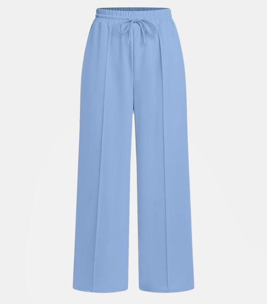 Women Drawstring High Waist Straight Leg Pants, Fashion Casual Pocket Trouser for Daily Wear, Ladies Bottom For All Season, Womenswear Basic Comfy Going Out Solid Color Sweatpant