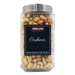 Kirkland Signature Salted Cashews Jar, 1.07Kg