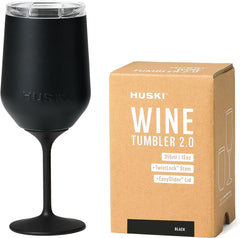 Huski Wine Tumbler 2.0 | New | Award-Winning Design with Detachable Stem | Premium Stainless Steel Wine Glass with Lid | Triple Insulated Tumbler | 355Ml Capacity | Great Gift (Powder Pink)