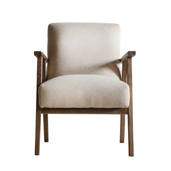 Gallery Neyland Natural Linen Armchair