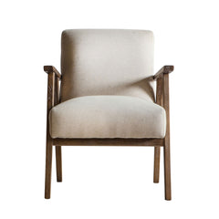 Gallery Neyland Natural Linen Armchair