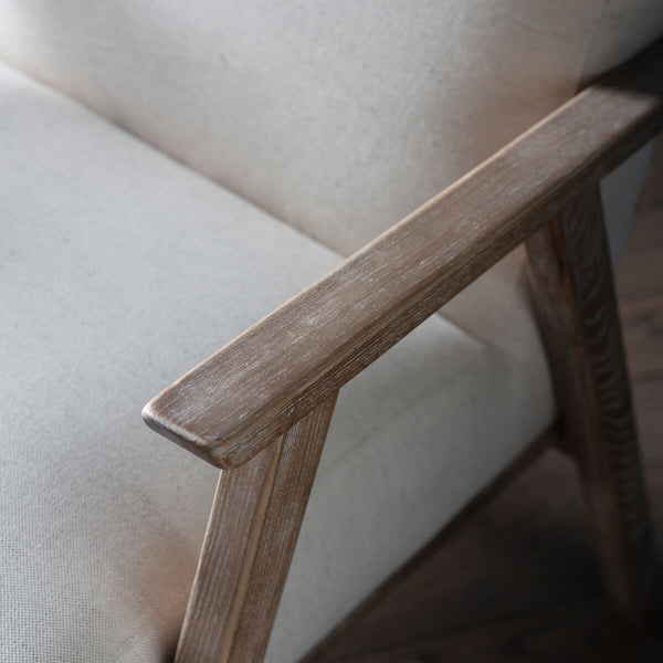 Gallery Neyland Natural Linen Armchair