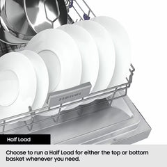 Samsung Series 6, DW60DG790100U4 Fully Integrated Dishwasher, a Rated in Silver