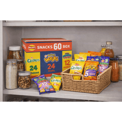 Walkers Crisps 60 Pack Snack Variety Box Quavers Baked Wotsits Mega Monster Munch Crisps Snack Mix Party Box Multi-Pack