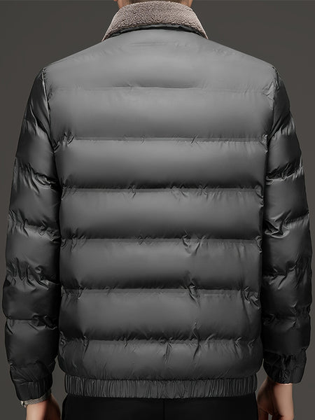 Men'S Jacket Autumn And Winter New Jacket Middle-Aged Thickened Warm Top Men'S Clothing