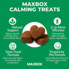 MAXBOX Dog Calming Treats - Calming Dog Treats，120 Soft Chews for Dogs ，Dog Calming & Stress Relief Chewable Tablets For Dog