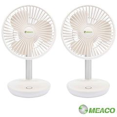 MeacoFan 260c Rechargeable Portable Fan, Twin Pack