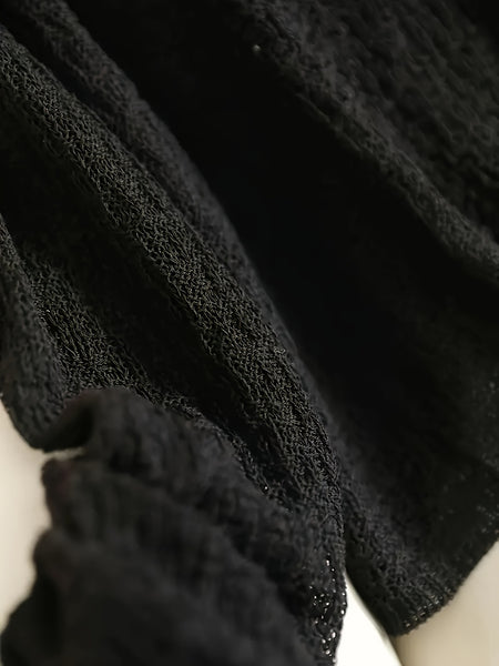 Unique and Lightweight V-neck Cardigan - Transparent Summer Long Sleeved Shawl, Suitable for Spring/summer/autumn, Women's Casual and Sexy Style