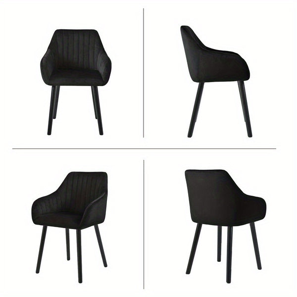 Modern Scandinavian Dining Chairs Suitable for - Ergonomic Armrests & Padded Seats with Cushioned Backrest, Soft /Upholstery & Sturdy Legs - - Modern Chairs, for, or for Company Events (Assembly Required)