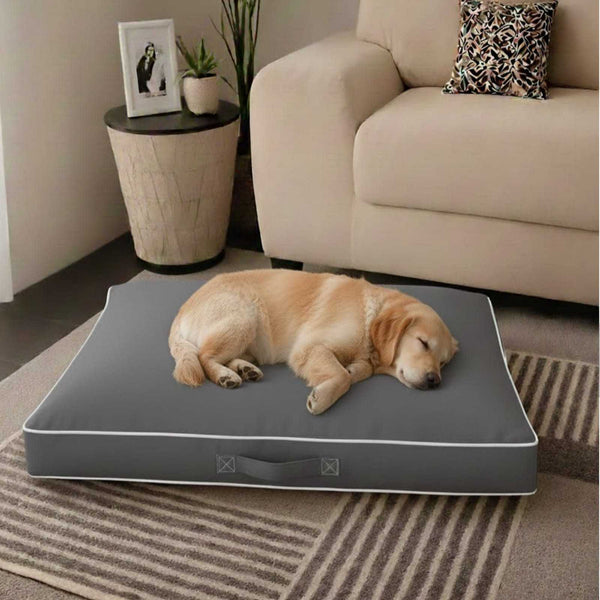 FORZA TEXTILES-PetRest Waterproof Dog Cushion Bed for Dogs – Soft Cozy Lounge Cushion with 2.5