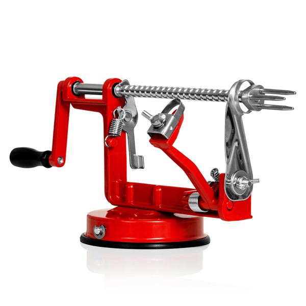 3-in-1 Apple Peeler Slicer Corer Machine Kitchen Potato and Vegetable Machine - Red