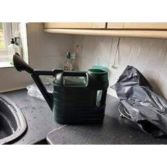 6.5L Green Large Garden Watering Can with Removable Sprinkler Rose Ergonomic Dual-Handle Design for Indoor & Outdoor Plants | UV-Protected Shatterproof Plastic