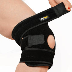 Bionix Knee Support with Open Patella - Adjustable Knee Brace for Arthritis, Sports Injury, Meniscus Tear, Joint Pain, ACL, Runners Knee Support for Men and Women - Knee Brace with 3 Straps