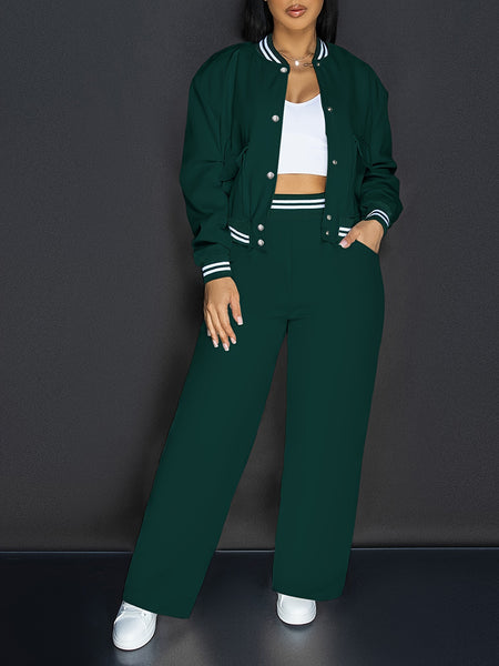 5332 Vacation European And American Outing Party Leisure Holiday Style Pocket Women'S Outfit Women'S Pants Set