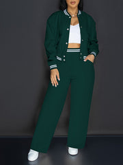 5332 Vacation European And American Outing Party Leisure Holiday Style Pocket Women'S Outfit Women'S Pants Set