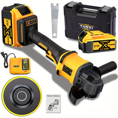 The New 2026 Angle Grinder Is Equipped with Two Lithium-Ion Batteries, a Fast Charger, And a Wireless Polishing Machine with a Complete Set of Accessories, Enhancing The Product'S Versatility And Ease of Use