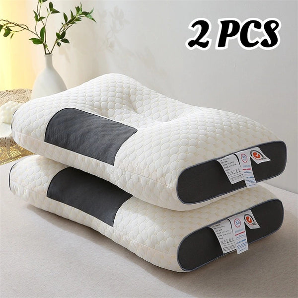 1/2pcs Sleep Pillow, Hotel Style Design, Soft High Bounce Non-Collapsing Pillow, Hypoallergenic, Zipper Closure, Machine Washable, Breathable & Comfortable, All-Season Multipurpose Bed Pillow for Adults