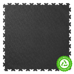 Klikflor RX500 7Mm Recycled Garage Floor Bundle (495 X 495 X 7Mm) - 108 Tiles & 9 Ramps in Black & Graphite - 27M²