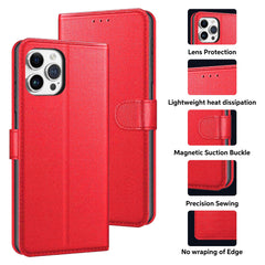 Luxury Case for iPhone 16 Pro Max Plus, 15 Pro Max Plus, 14 Pro Max Plus, 13 Pro Max mini, 12 Pro Max Mini, 11 Pro Max XS MAX XS X SE 8 Plus 7 Plus 6 6S PlusLeather Phone Case Cover, PU Faux Leather Wallet Book Folio Flip Magnetic Shockproof Case with Car