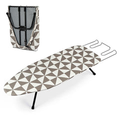 Ironing Board Foldable Mini Ironing Board Tabletop Ironing Board Foldable Portable Design with Built-in Iron Rest, Non-Slip Legs, Lightweight for Small Spaces, Dorms, Apartments