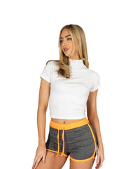 RUFEDGE Women'S Gym Fleck Hotpants Casual Summer Activewear Shorts Breathable Ladies Workout Running Fitness Short UK Sizes 8-18