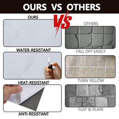 36pcs Self Adhesive Vinyl Flooring, 15X30cm Wood & & Stone Grain Effect Peel and Stick Floor Tiles, Waterproof Flooring Stickers for Home Office Bedroom Kitchen Living Room