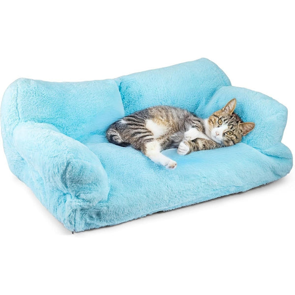 Cat Sofa 66x48x33cm Cat Couch Bed Pet Size 15-20 Stylish Cats Bed Catties Fluffy and Soft Catd Sofa Beds Small Dog Sofas Beds for Dogs and Cats for Small and Medium Dogs