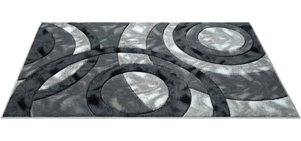 1pc Shaggy Rug – Retro Circle Pattern Dense-Pile Design – Super Soft, Non-Shed, Durable – Ideal for Bedroom, Living Room, Kitchen & Indoor Flooring
