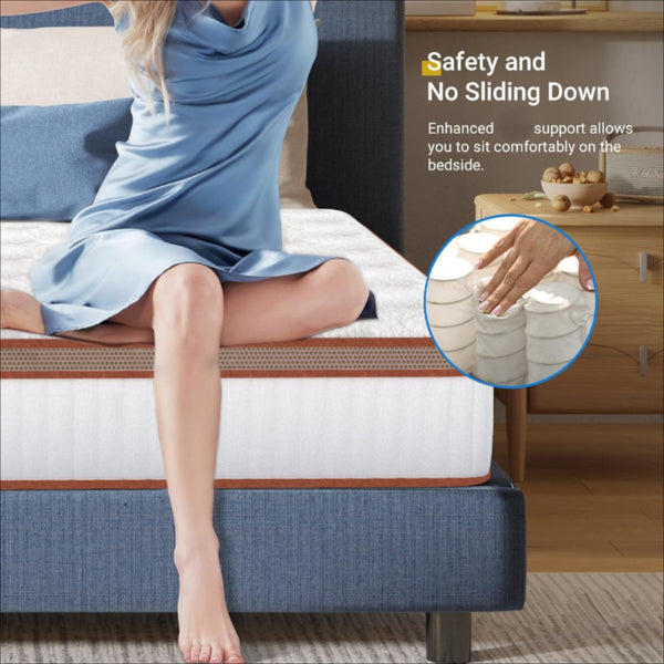 Double Mattress 4FT6 (135x190x28cm) 2000+ Pocket Springs & Memory Foam 7-Zone Ortho Support Reinforced Reduction Medium Firm (H3) Fits Super King Bedding 45cm Rolled Box (Christmas, Halloween, Valentine's Day Gifts) 200-Night Trial Christmas Gift Pocket S