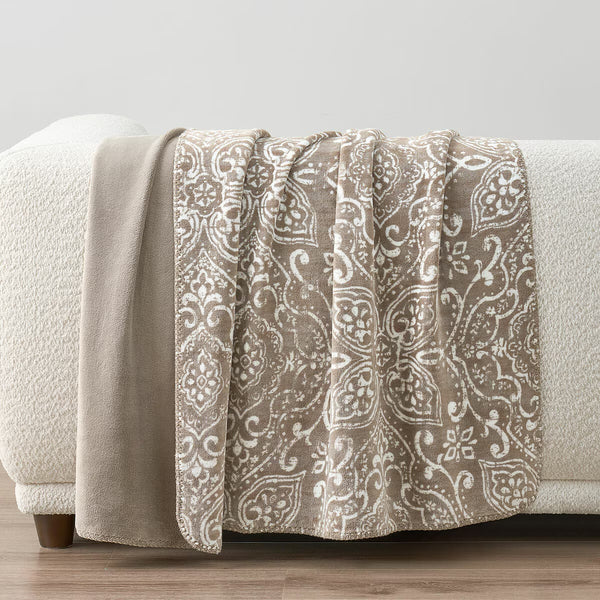 Casual Living Reversible Purple Plush Throw, 127 X 177 Cm