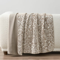 Casual Living Reversible Purple Plush Throw, 127 X 177 Cm