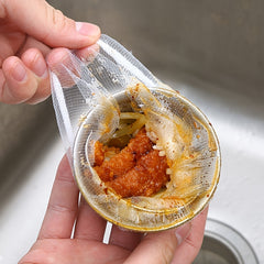 200pcs Kitchen Sink Strainer Bags, Disposable Anti-Clog Elastic Mesh Fits Most Drain Filters