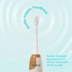 Ordo Squishmallows Cam the Cat Rechargeable Kids Toothbrush & 6 Brush Heads