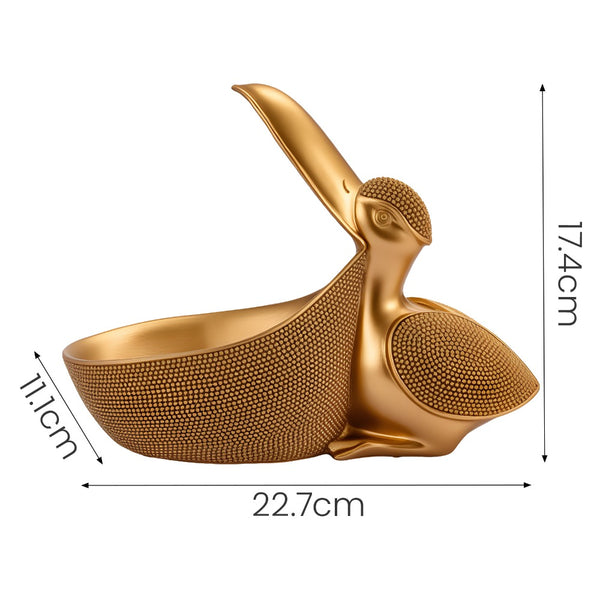 A Creative Pelican Desktop Statue, Animal Figurine, Toucan Storage Box, Key And Watch Candy Holder, Entrance, Bedroom, And Living Room Accessory, Home Decor And Storage Item, And Gift