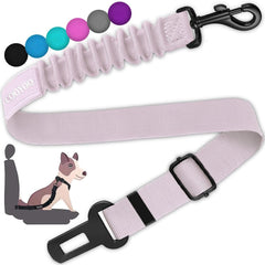COOYOO Dog Seat Belt,3 Piece Set Retractable Dog Car Harness Adjustable Dog Seat Belt for Vehicle Nylon Pet Safety Seat Belts Heavy Duty & Elastic