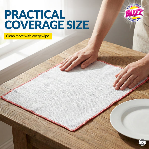 16 Pack Thick & Soft Dish Cloths | Reusable Kitchen Cleaning Cloths | Absorbent Towels for Dishes, Counters & Surfaces | Washable Multipurpose Cleaning Rags – Home & Kitchen