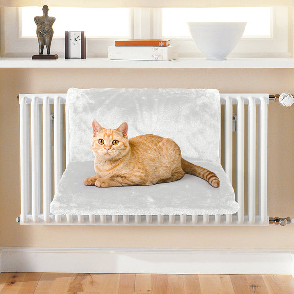 Vinsani Soft Luxurious Pet Radiator Bed for Cat Kitten Puppy Dogs with Soft Machine Washable Fleece Lined Cover Warm Cosy Hammock Style Radiator Bed