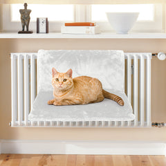 Vinsani Soft Luxurious Pet Radiator Bed for Cat Kitten Puppy Dogs with Soft Machine Washable Fleece Lined Cover Warm Cosy Hammock Style Radiator Bed