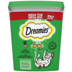4 x 350g Dreamies Catnip Cat Treats Mega Tubs Cat Biscuits (1.4kg)