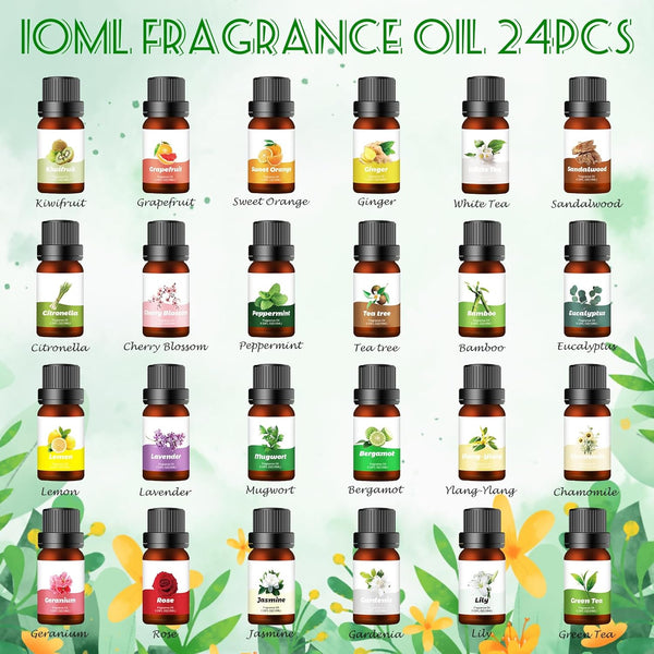 Advent Calendar 2025 Fragrance Oil for Women Men for Diffusers Essential Oils Christmas Countdown Calendar