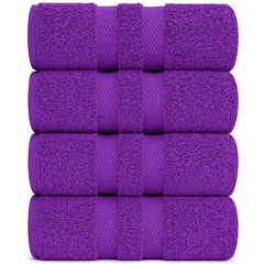 Pack of 4 Jumbo Bath Sheets Set 100% Egyptian Cotton (80x140 CM) Quick Dry 500GSM Highly Absorbent Soft Feel Bath Sheets XL Bathroom Towel Perfect for Daily Use