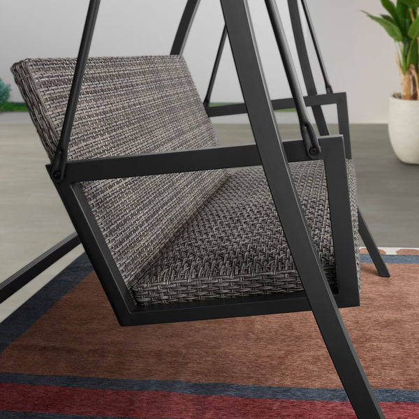 Agio Luna Woven 2 Seater Patio Swing with Canopy