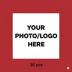 30/50/100pcs Custom UV DTF Transfer Stickers | 3 Sizes (3cm/5cm/8cm), Includes Clear D-Stickers, Compatible with Metal, Glass, Water Bottles, Coffee Mugs, Supports Custom Logos for Weddings, Birthdays, Car Decoration, Scrapbooking