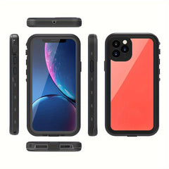 IP68 Waterproof 360° Full Body Case For iPhone 11 12 13 Pro Max Shockproof Dustproof Dirtproof Built-in Screen Protective Phone Case