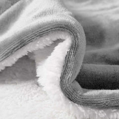 1pc Luxurious Double-Sided Sherpa Throw Blanket – Soft, Warm & Cozy Contemporary Blanket, Machine Washable, Perfect for Couch, Bed, Office & Travel, Ideal Gift