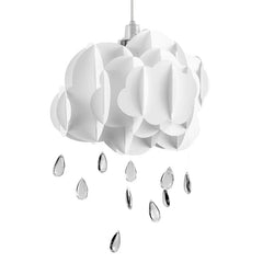 47Cm H Plastic Novelty Pendant Shade ( Screw on ) in White