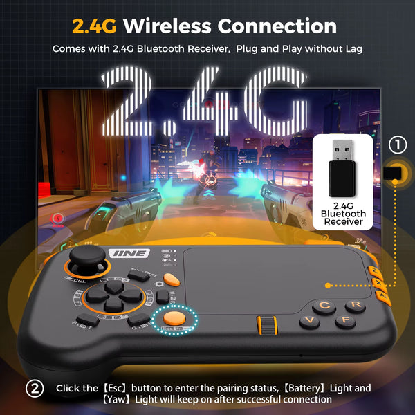 Ungrade Wireless Mouse-Pad Controller as Keyboard and Mouse Combo Set with Touchpad