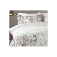 DreamEasy Wildflower Luxury 200TC Duvet Cover Set With Pillowcases | 200 Thread Count, Easycare 60% Cotton / 40% Polyester | Breathable & Comfortable | Available in All Key Sizes: Single, Double, King & Super King | Fast UK Fulfilment | Trusted UK-Based B