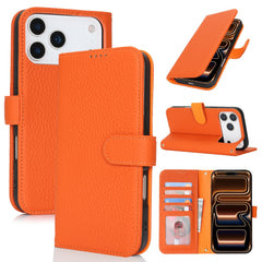 Phone Case: Magnetic Closure Genuine Leather Wallet Case for iPhone 17 Series RFID Blocking 4 Card Slots Premium Protection for 17 Pro Max 17 Air 17 Pro